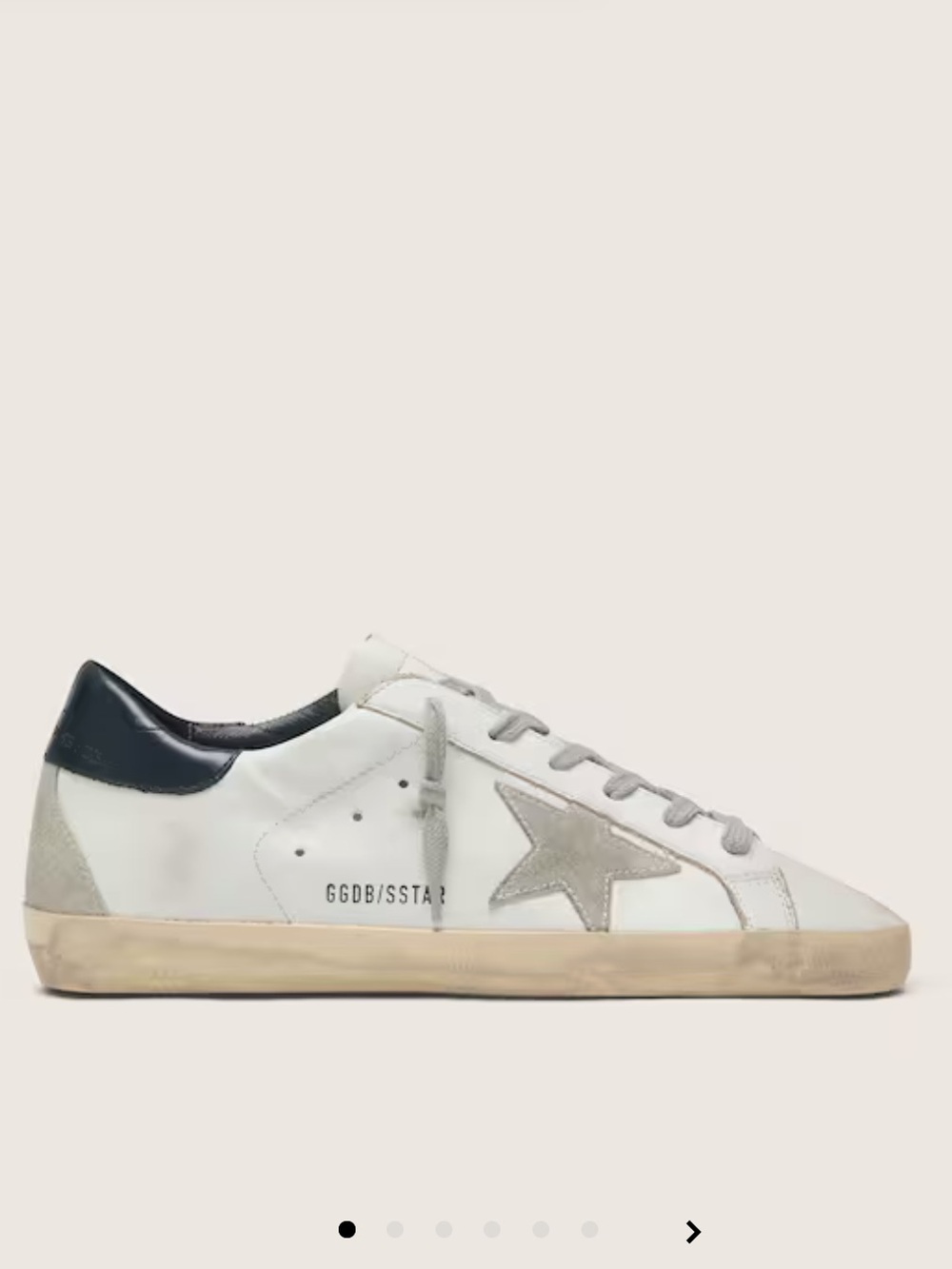 Golden goose Women's Super-Star with suede star and blue heel tab